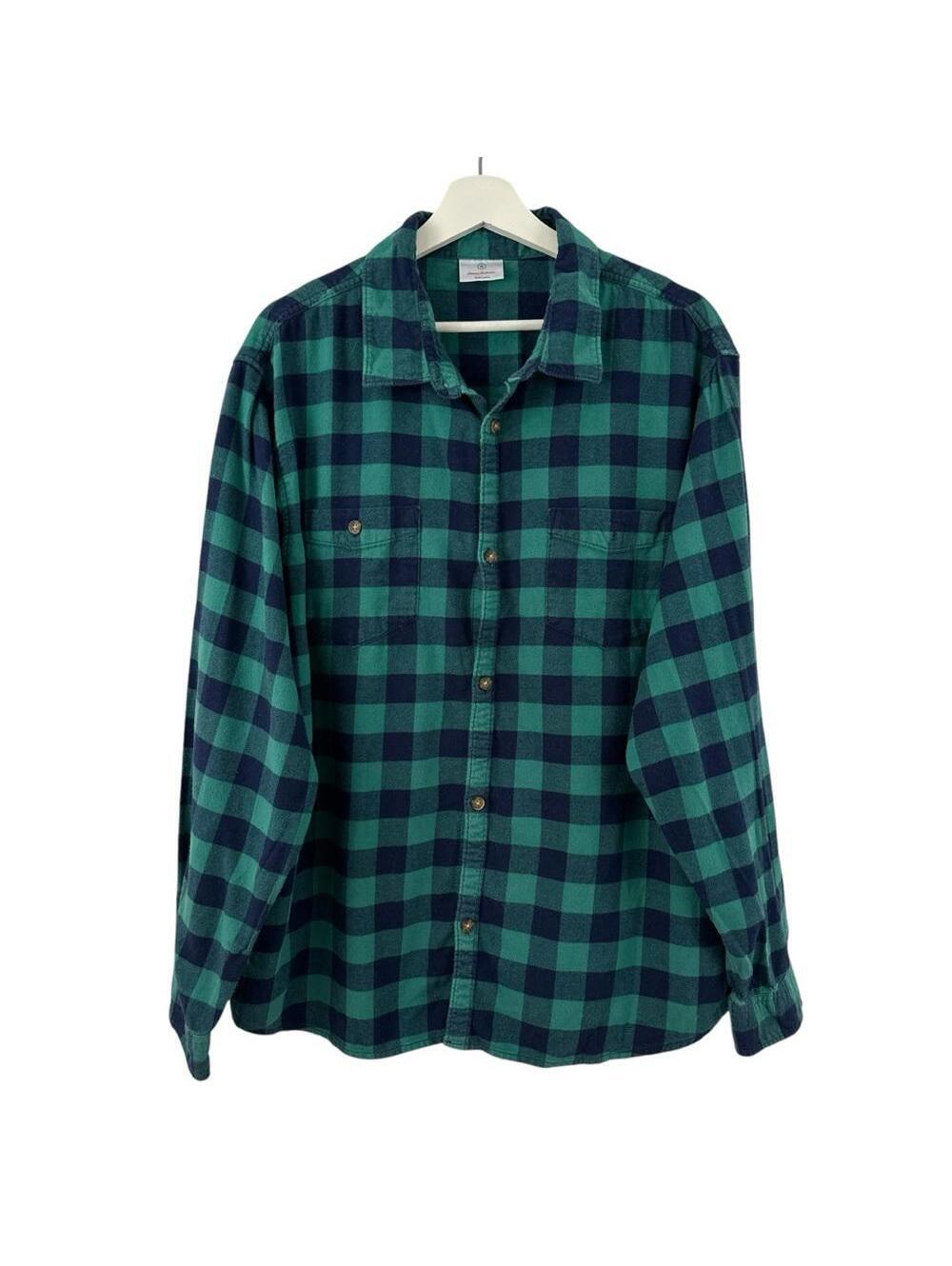 Hanna Andersson Men’s Flannel Button Down Shirt Size XL